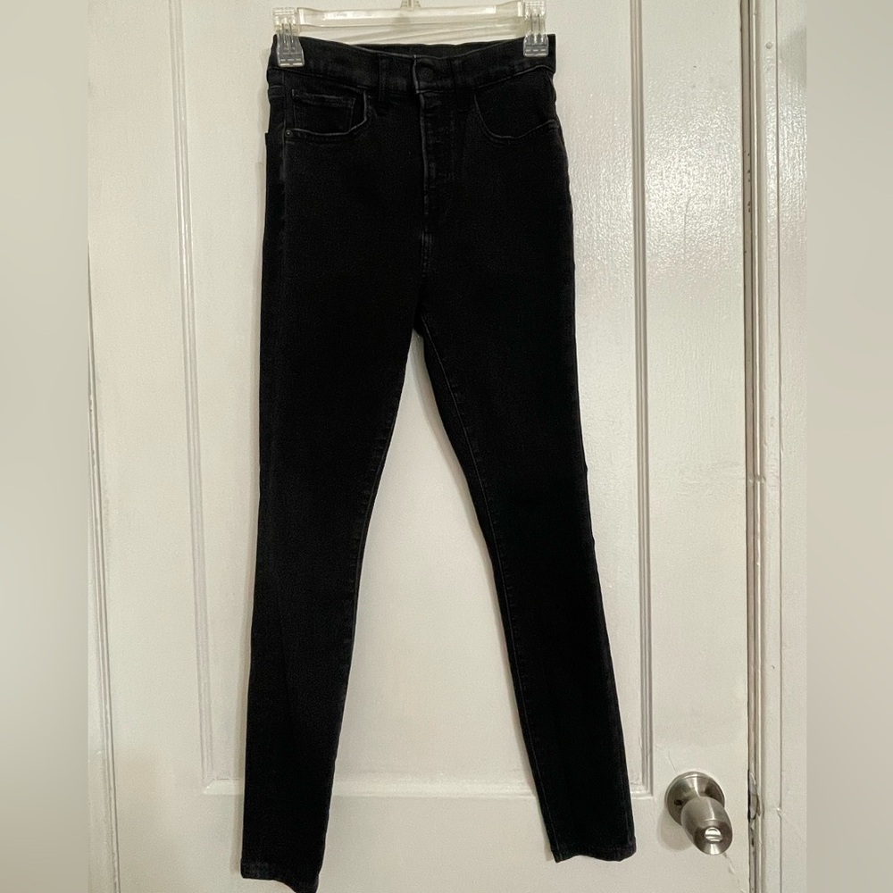 Express black high rise skinny jeans size 0